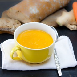 Carrot Pumpkin and Ginger Soup