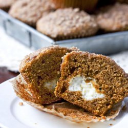 Cream Cheese-Filled Pumpkin Muffins