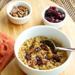 Pumpkin Spiced Steel Cut Oats