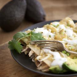 Green Chile Turkey Enchiladas