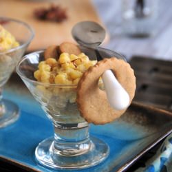 Fregola Pudding & Gingersnap Cookie