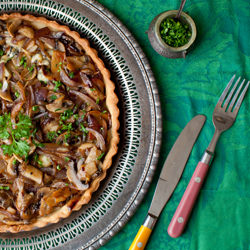 Mushroom and Red Onion Tart