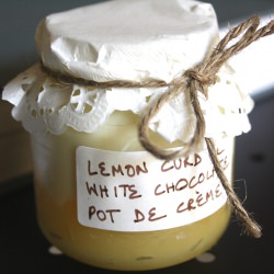 Lemon Curd and White Chocolate Pot