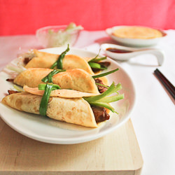 Roast Duck with Pancakes