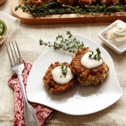Delicata Rissoles ~ Maple Cream