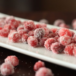 Spiced and Sugared Cranberries