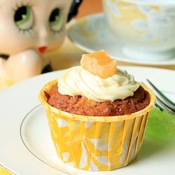 Parsnip Apple Pecan Cupcake