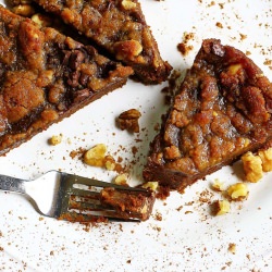 Pumpkin Brownie Pie