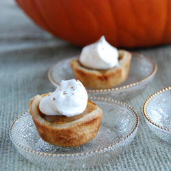 Mini Pumpkin Eggnog Pies