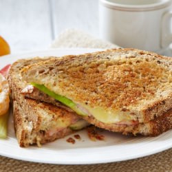 Grilled Ham, Apple & Cheese