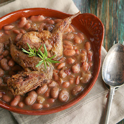 Beans with Quail