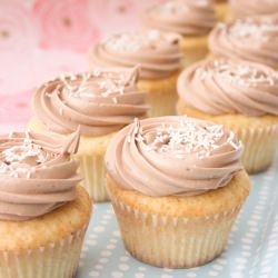 Vanilla Buttermilk Nutella Cupcakes