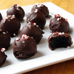 Peppermint Oreo Truffles