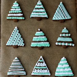 Citrus Gingerbread Trees