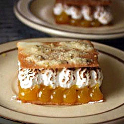 Limoncello Meringue Pistachio Tuile