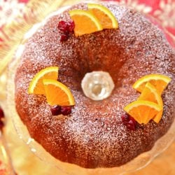 Orange Cranberry Walnut Cake
