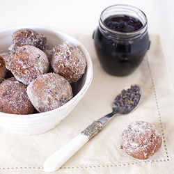 Blueberry Jam Doughnuts