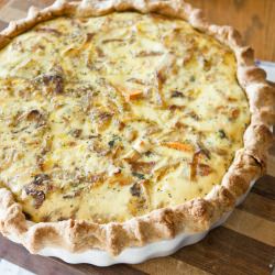 Sweet Potato and Onion Quiche