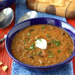 Lentil Black Bean Soup