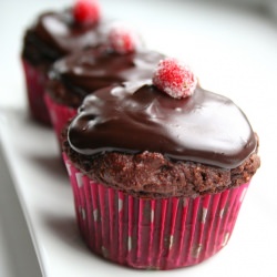 Cranberry Filled Cupcakes