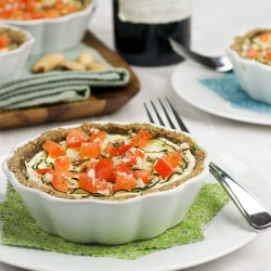 Zucchini, Tomato Cheese Tarts