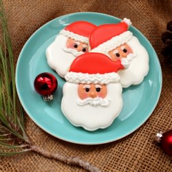 Santa Face Cookies