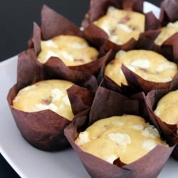 Bacon and Goat Cheese Muffins