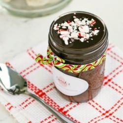 Chocolate Peppermint Cake in a Jar