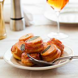 Prosciutto and Sage Corn Cakes