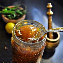 Sweet and Sour Indian Lemon Pickle