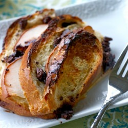 Pear and Chocolate Bread Pudding