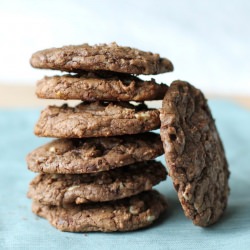 Chewy Mint Chocolate Cookies