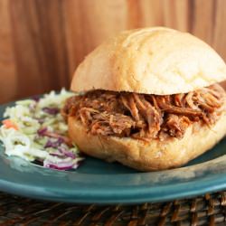 Paula Deen’s Pulled Pork Sandwich