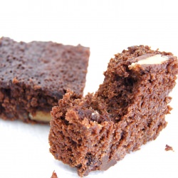 Dark Chocolate Marzipan Brownies