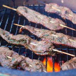 Cilantro Lime Beef Satay