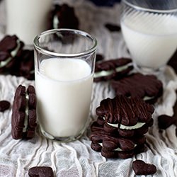 Chocolate Mint Sandwich Cookies