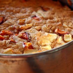 Warm Apple & Plum Pudding
