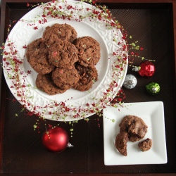 Triple Chocolate Mint Fudgies