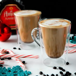 Amaretto Spiked Eggnog Latte