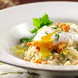 Leek and Pancetta Risotto