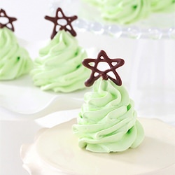 Meringue Christmas Tree Cookies