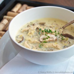 Chicken, Leek, and Mushroom Soup