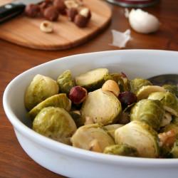 Hazelnut Roasted Brussels Sprouts
