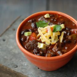 Pork and Black Bean Chili