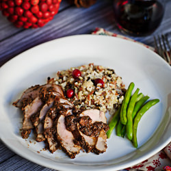 Pork Tenderloin with Cranberry Wine