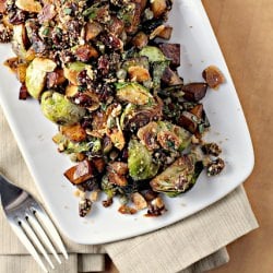 Roasted Brussels Sprouts and Potato