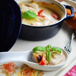 Chicken with Cheddar Cream
