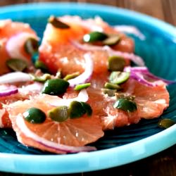 Savory Pink Grapefruit Salad