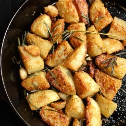 Polenta-Crusted Roast Potatoes