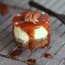 Petite Salted Caramel Cheesecakes